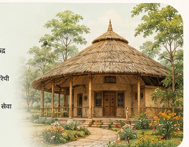Eco-friendly traditional jhopdi architecture